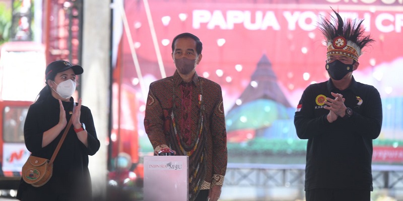 Resmikan Ground Breaking Papua Youth Creative Hub, Jokowi: Ini Wadah Kreativitas Anak Muda Papua