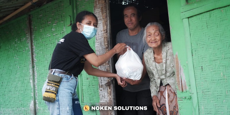 Bantu Warga Jogja Terdampak Pandemi, Noken Solutions Community Bagi-bagi Sembako