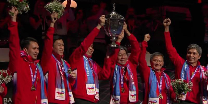 Piala Thomas Kembali Setelah 19 Tahun, Jokowi: Indonesia Juara<i>!</i>