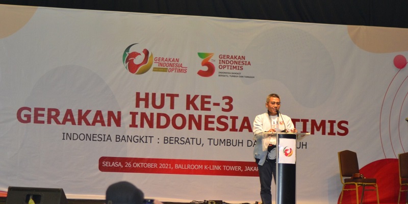 Ulang Tahun Ketiga, Gerakan Indonesia Optimis Suarakan Bersatu Wujudkan Indonesia Emas 2045