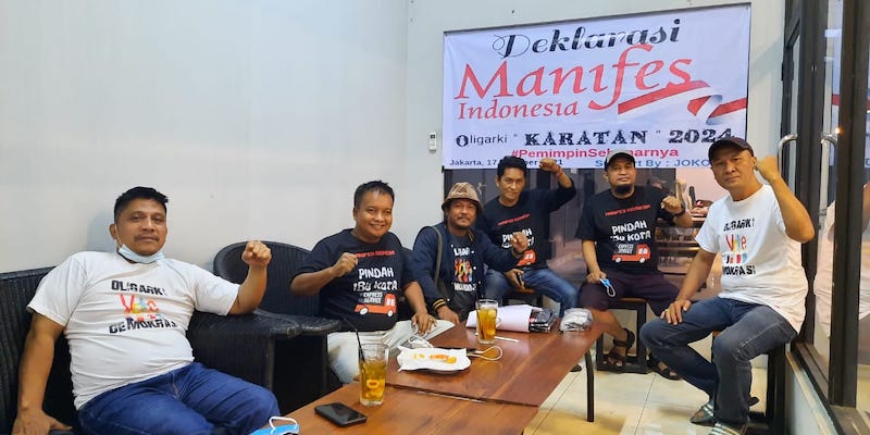 Manifes Indonesia Yakin Oligarki Karatan di 2024