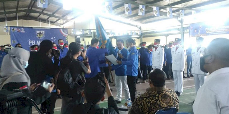 Lantik Pengurus Di Tengah Pasar, Begini Alasan KNPI Kota Bogor
