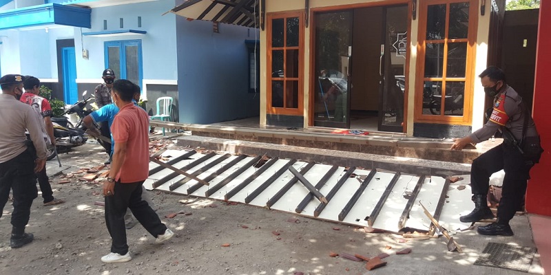 Sejumlah Bangunan Publik di Blitar Rusak Akibat Gempa Magnitudo 5,3 di Kabupaten Malang