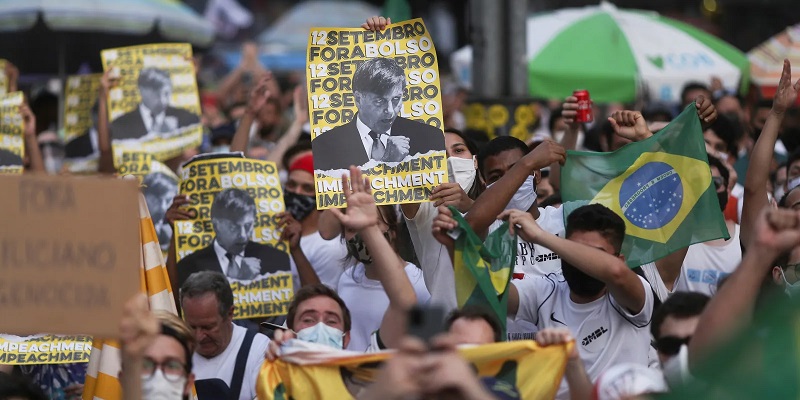 Dari Rio de Janeiro hingga Sao Paulo, Warga Brasil Kompak Tuntut Pemakzulan Bolsonaro