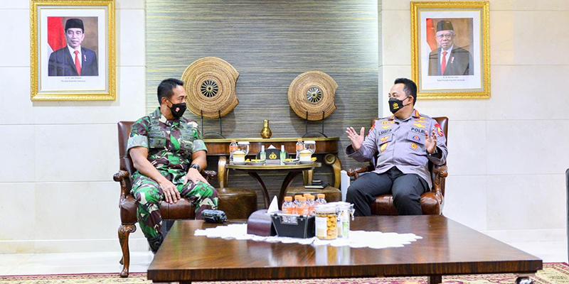 Kapolri Bocorkan Isi Pertemuan dengan Panglima TNI di Mabes Polri