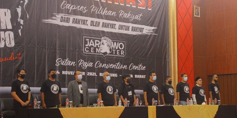 Jejaring Relawan Ganjar Pranowo Deklarasi di Kandang Ridwan Kamil