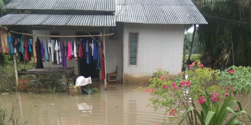 Sungai Way Meluap Akibat Hujan Lebat, 150 KK Terdampak Banjir di Kabupaten Lampung Timur