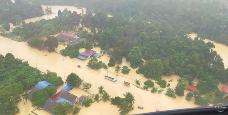 Banjir menerjang sejumlah wilayah di Malaysia/Bernama