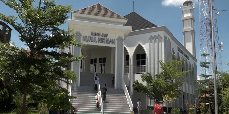Runtuh Digoyang Gempa, Masjid Jami Nurul Hikmah Lombok Kini Berdiri Kokoh Berpondasi Toleransi