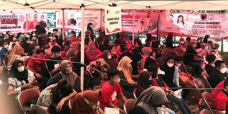 Gelar Vaksinasi Massal di Bandung, DPP TMP Gaungkan Gotong Royong Cegah Covid-19