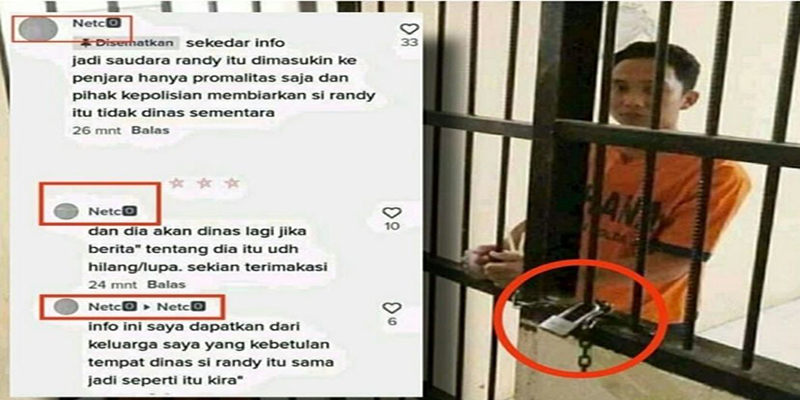 Apa Kata Polri Soal Gembok Sel Randy Disorot Netizen