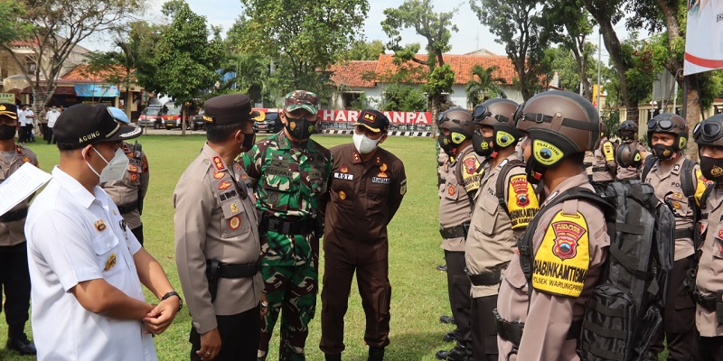 Kejar Vaksinasi Capai 70 Persen, Polres Pemalang Gelar Apel Tiga Pilar