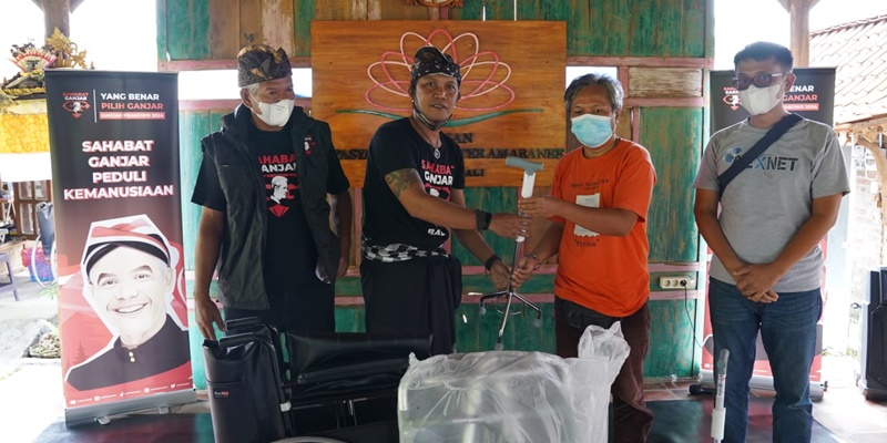 Di Bali, Relawan Ganjar Kunjungi Rumah Singgah Kanker hingga Disabilitas