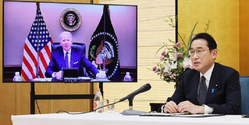 Joe Biden-Fumio Kishida Bahas Laut China Timur dan Selatan, Beijing Geram