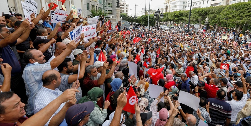 Tunisia Masih Membara, Unjuk Rasa Tolak Monopoli Presiden Terus Berlanjut