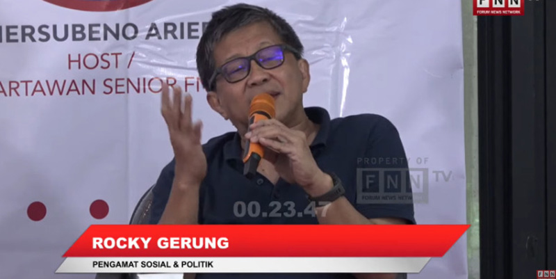 Ubedilah Dituding Jadi "Asuhan" Demokrat-PKS, Rocky Gerung: Ia Gantikan Peran Partai Oposisi Menggeleng kepada Kekuasaan