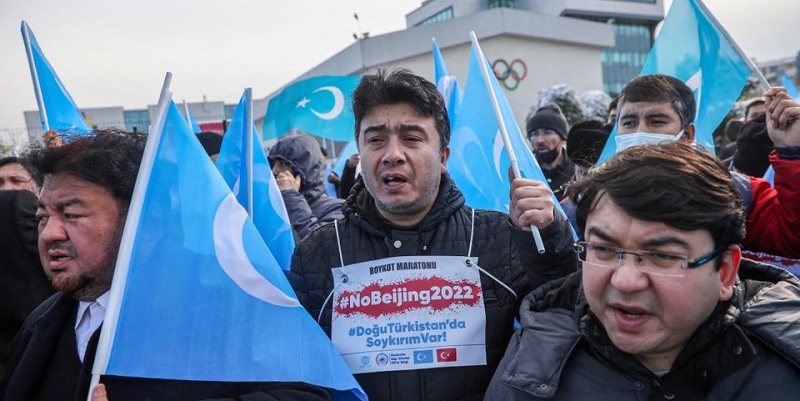 Dorong Boikot Olimpiade Beijing, Uighur di Turki: China, Hentikan Genosida<i>!</i>
