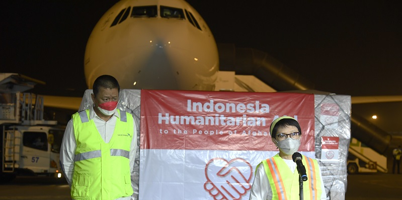 Indonesia Kirim Dua Pesawat Penuh Makanan ke Afghanistan