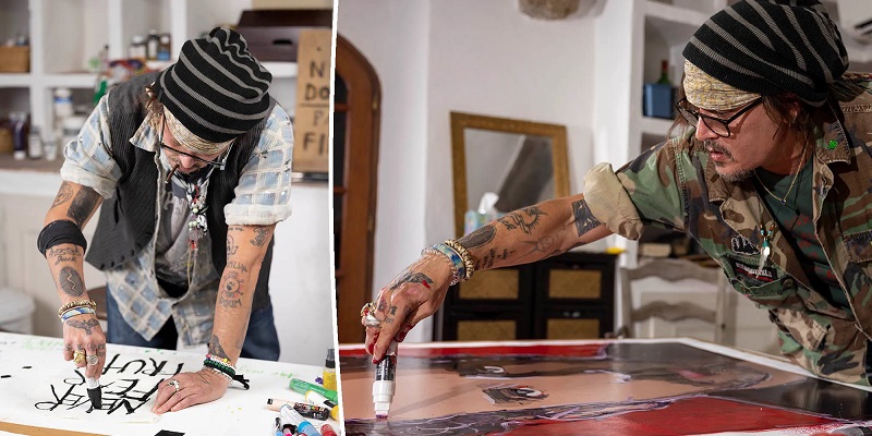 NFT Heboh, Johnny Depp Jual Karya Lukisannya untuk Pertama Kali