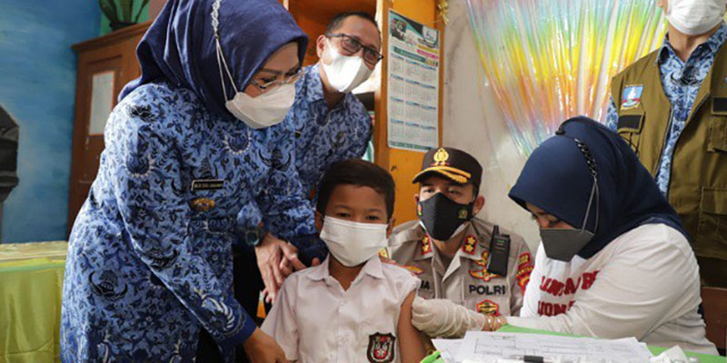 Ratu Tatu: Kabupaten Serang target Vaksinasi 166.999 Anak Sebulan ke Depan