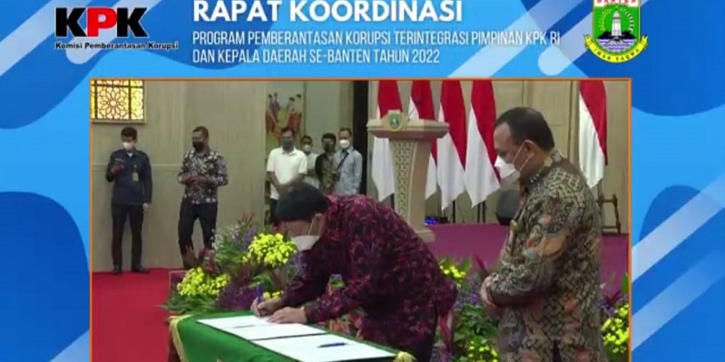 Bersama Kemendagri dan BPKP, KPK Awasi Pencegahan Korupsi di Banten