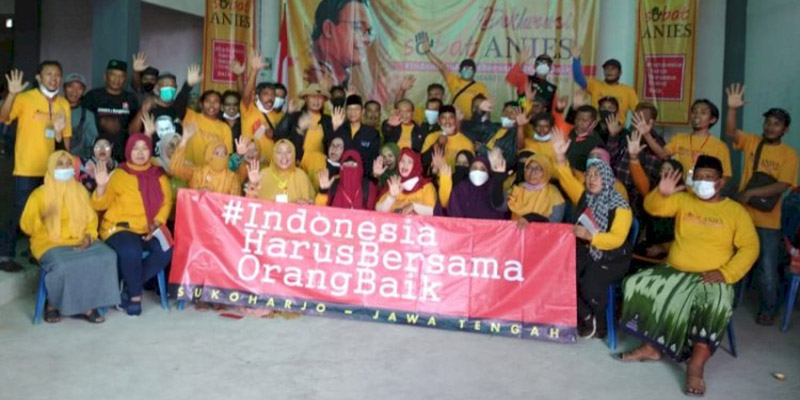 Bertemakan "Indonesia Harus Bersama Orang Baik", Puluhan Warga Sukoharjo Deklarasikan Dukungan untuk Anies Baswedan