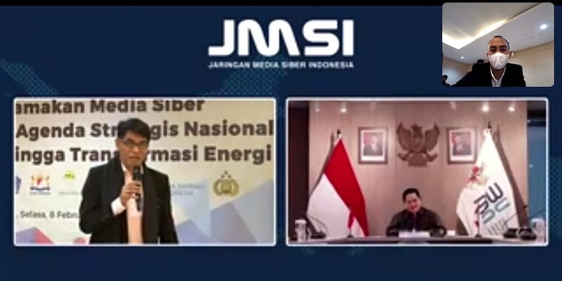 Pesan Erick Thohir di HUT ke-2 JMSI: Media Harus Jadi Agen <i>Check and Balance</i>