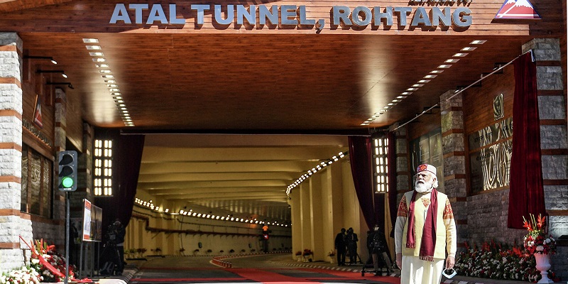 Terowongan Atal di India Resmi Jadi Terowongan Terpanjang di Dunia
