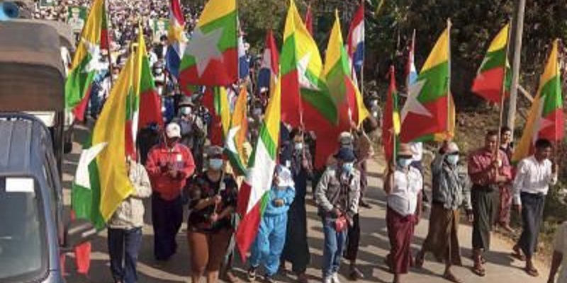 Protes Satu Tahun Kudeta Myanmar Menelan Korban, Dua Meninggal dan 38 Terluka