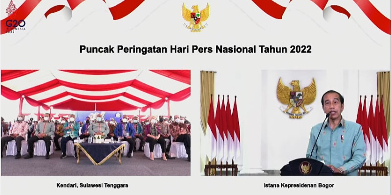 Jokowi Minta Perkembangan Platform Asing Dikontrol Demi Mendukung Pers Indonesia