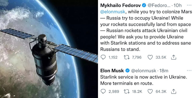 Lumpuh Diserang Rusia, Jaringan Internet Ukraina Kembali Aktif Berkat Elon Musk