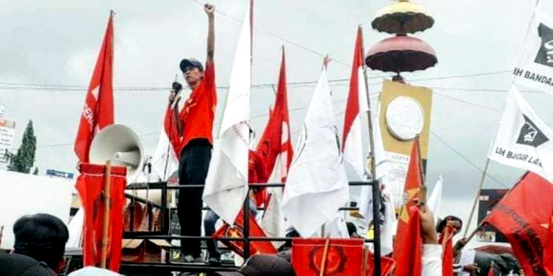 Tolak Permenaker 2/2022, Serikat Buruh Lampung: Itu Bukan JHT, Tapi Jahat<i>!</i>