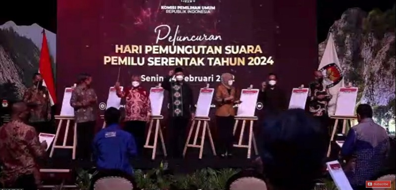 <i>Launching</i> Pemungutan Suara 14 Februari 2024, KPU Harap Partisipasi Penuh Masyarakat