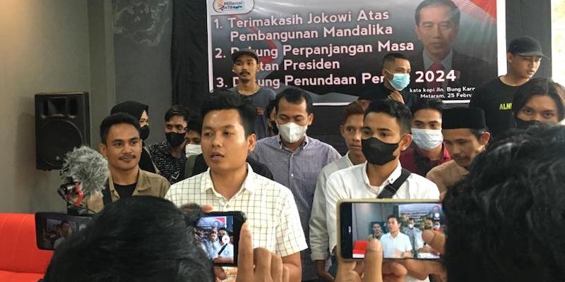Di NTB, Milenial Justru Dukung Perpanjangan Masa Jabatan Presiden Jokowi