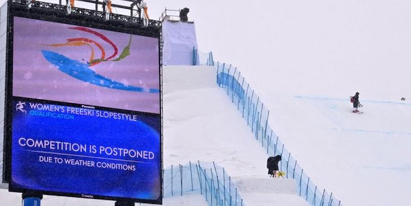 Salju Lebat Ganggu Jadwal Olimpiade Musim Dingin China