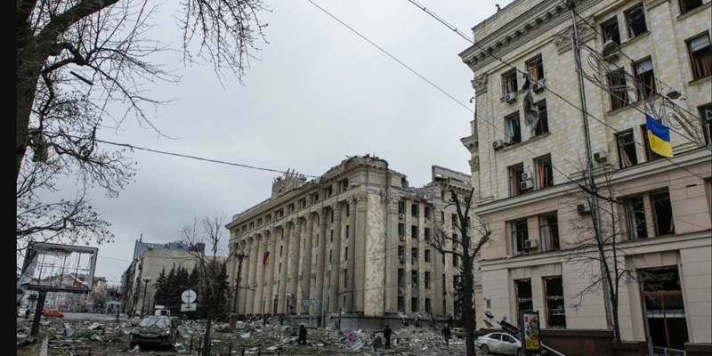 Menara Siaran Televisi Ukraina Dihantam Rudal Rusia