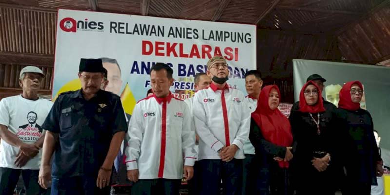 Target Menang 70 Persen, Relawan Anies Deklarasi di Lampung