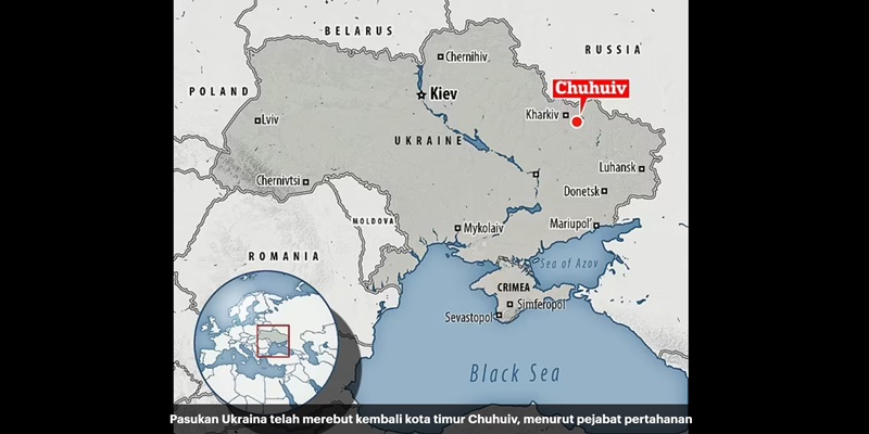 Ukraina Berhasil Rebut Kembali Kota Chuhuiv, Dua Jenderal Rusia Dilaporkan Tewas