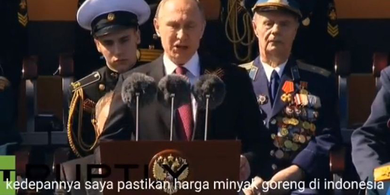 Presiden Putin akan Buat Harga Minyak Goreng di Indonesia Murah