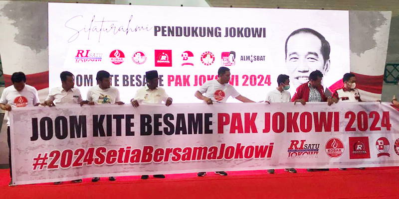 Relawan se-Provinsi Riau Gaungkan Joom Kite Besame Pak Jokowi 2024