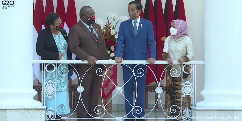 Jokowi Terima Kunjungan PM Papua Nugini dan Istri