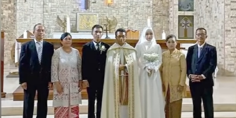 Pernikahan Beda Agama di Semarang Viral, Wamenag Tegaskan Tidak Tercatat di KUA