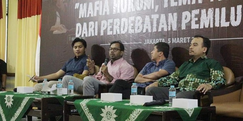 Haris Azhar saat bertandang ke PP Muhammadiyah, Selasa (22/3)/RMOL