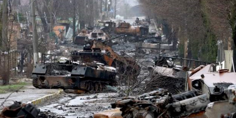 Jalan Bucha Penuh dengan Tank dan Mayat yang Terbakar, Kejaksaan Ukraina Memulai Penyelidikan Kejahatan Perang