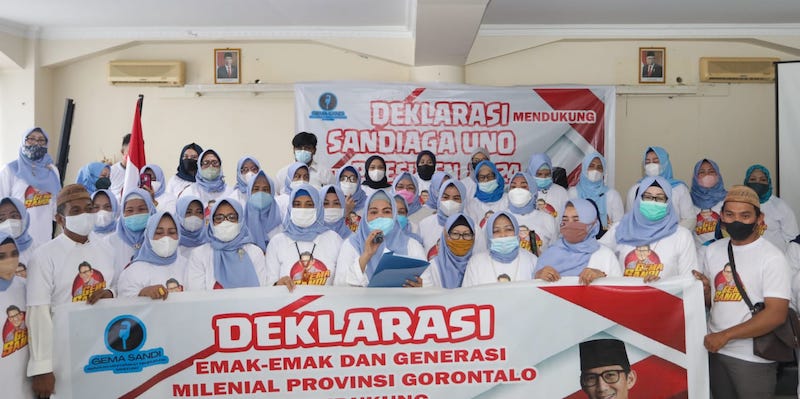 Lanjutkan Dukungan, Gema Sandi Gorontalo Minta Sandiaga Uno Bersikap Tegas Maju Pilpres 2024