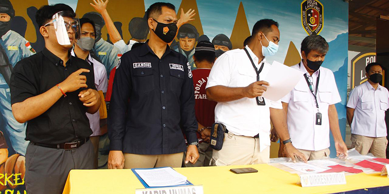 Polda Lampung Gulung Mafia Tanah yang Tipu Enam Kades Miliar Rupiah