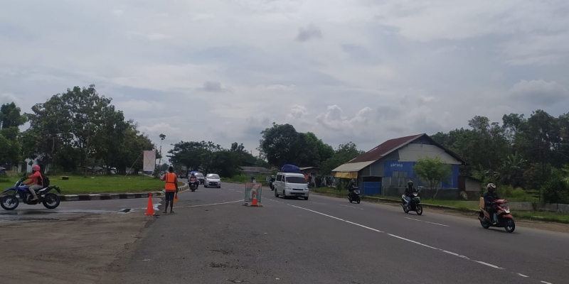 Jalan Pantai Utara (Pantura) Indramayu, Jawa Barat arah Jawa Tengah/RMOL