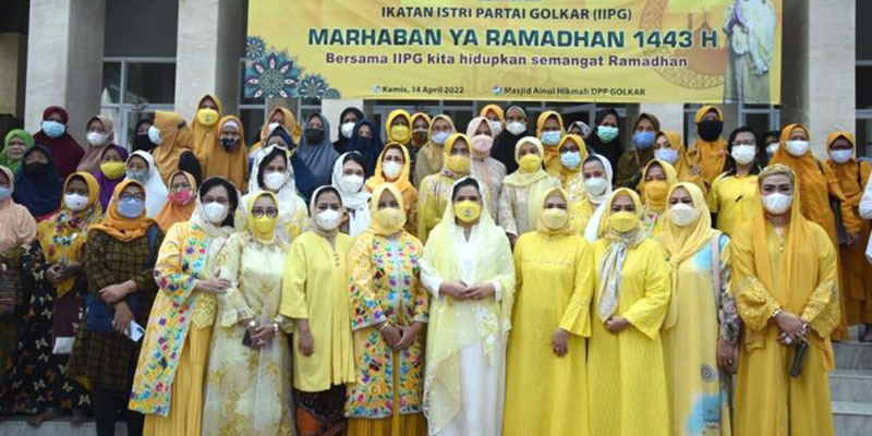 Gelar Gema Ramadhan, IIPG Ajak Para Istri Politisi Partai Golkar Memakmurkan Masjid