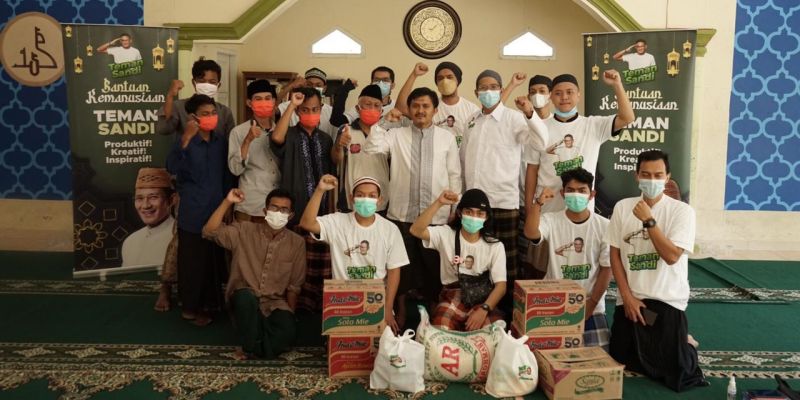 Teman Sandi Maknai Ramadhan dengan Gelar Lomba Kreasi dan Berbagi Sembako di Kota Serang