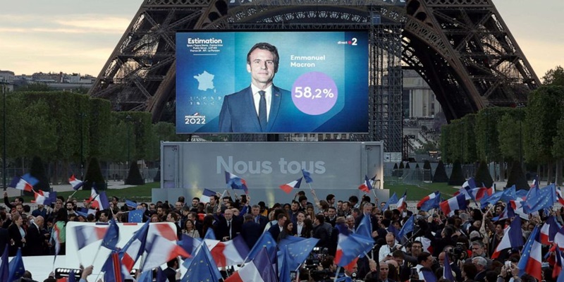 Pilpres Prancis 2022: Macron Unggul 56 Persen, Le Pen Legowo dan Mengaku Tidak Dendam